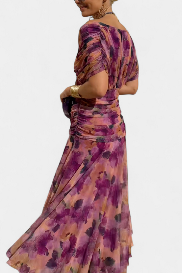 Vestido Elegante con Escote en V