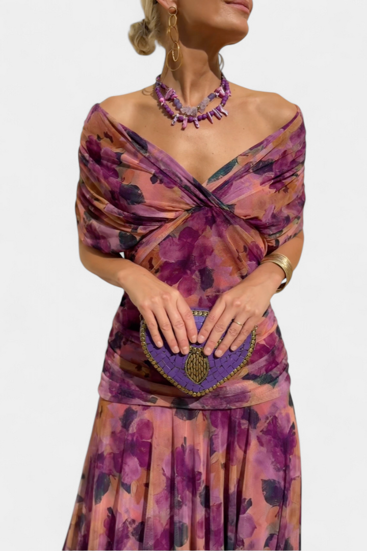 Vestido Elegante con Escote en V