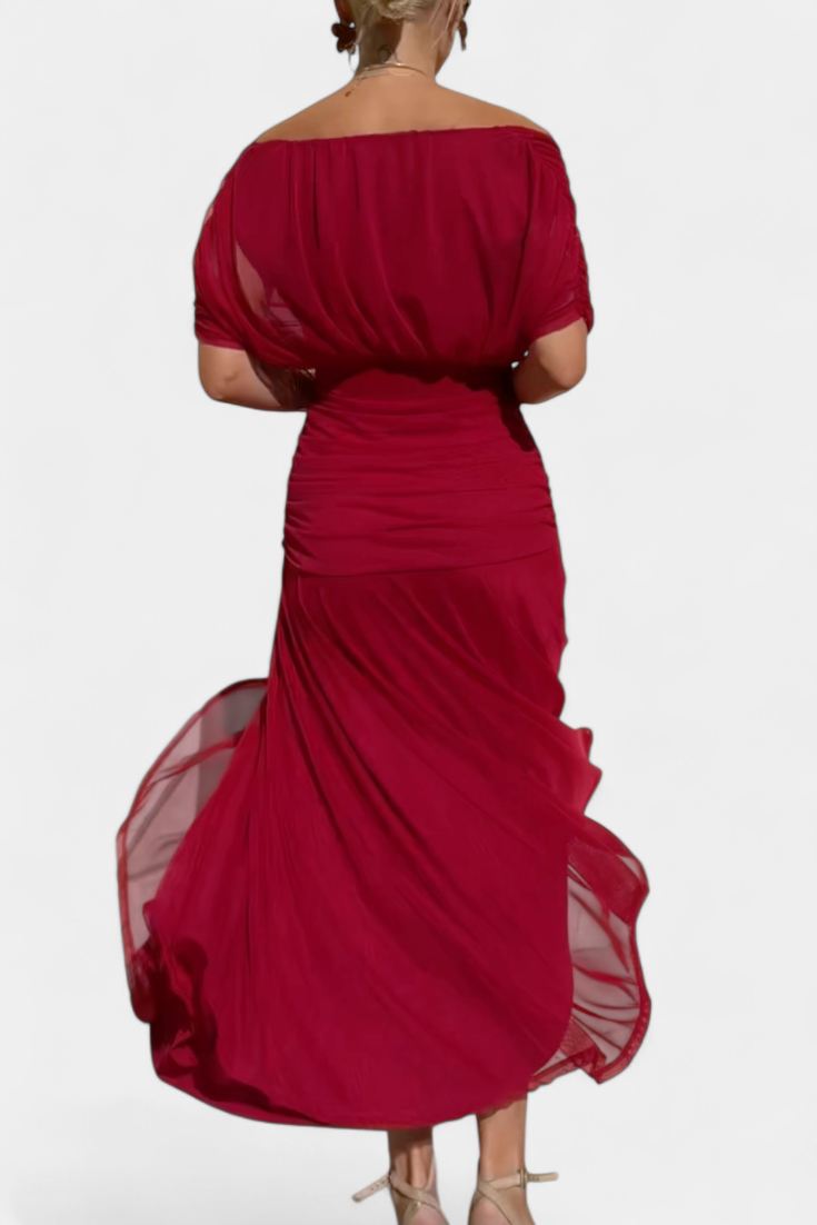 Vestido Elegante con Escote en V