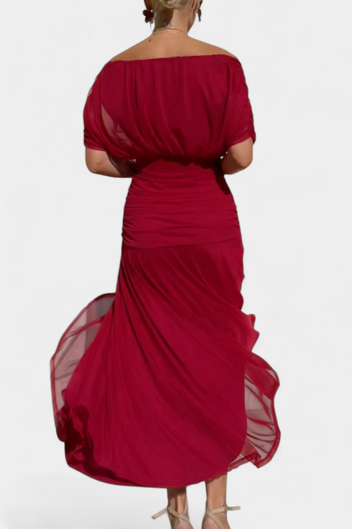 Vestido Elegante con Escote en V