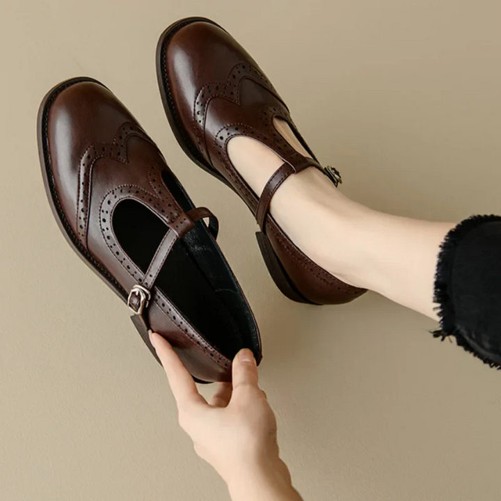 Sarah™ | Elegante Mary Jane con cinturino a T