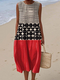 Jane™ Vestido Midi Colorblock