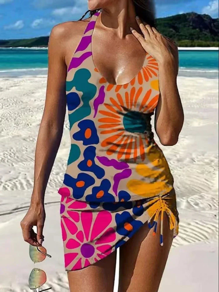 Floral Tankini with Shorts