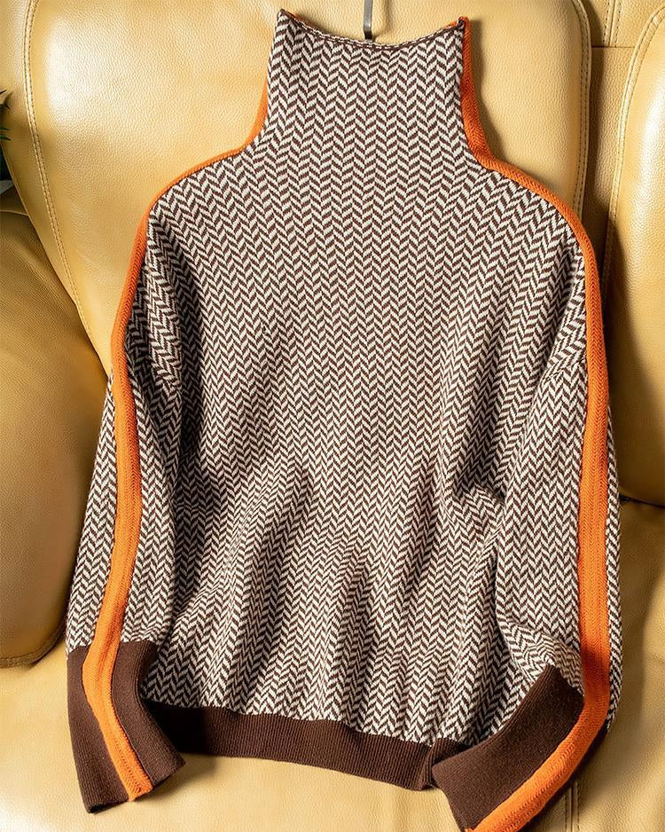 AMAYA | Suéter de cuello alto de diseño