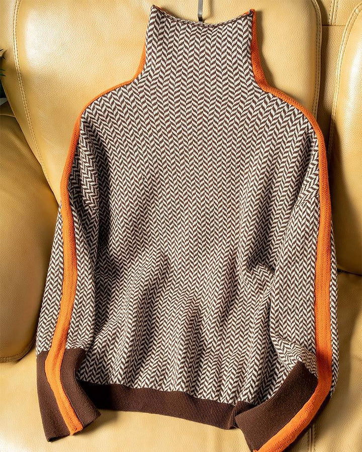 AMAYA | Suéter de cuello alto de diseño