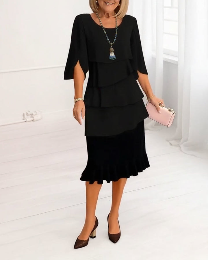 Patricia | Vestido Elegante y Confortable con Volantes