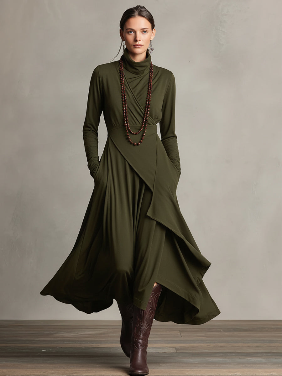 Vestido Maxi Asimétrico Bohemio