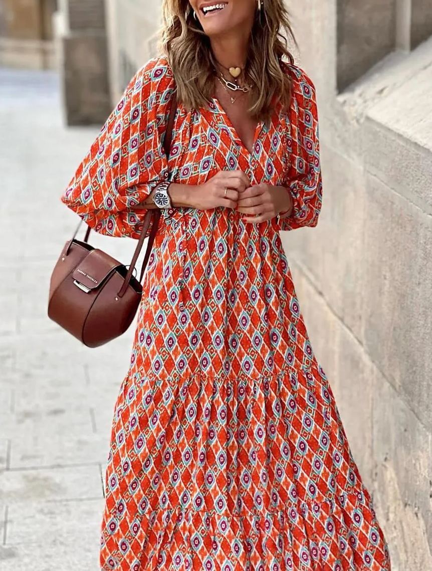 Vestido Maxi Boho Floral
