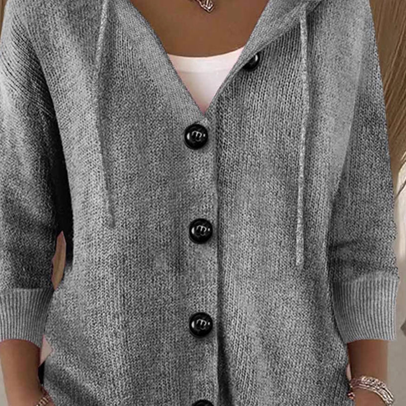 Suéter Cardigan de Manga Larga