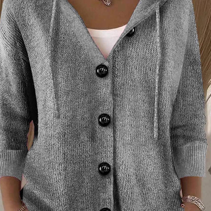 Suéter Cardigan de Manga Larga